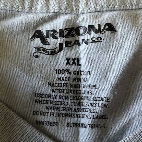 Arizona Jean Co Women’s V Neck Tee Blue Gray Size XXL - Picture 3 of 11